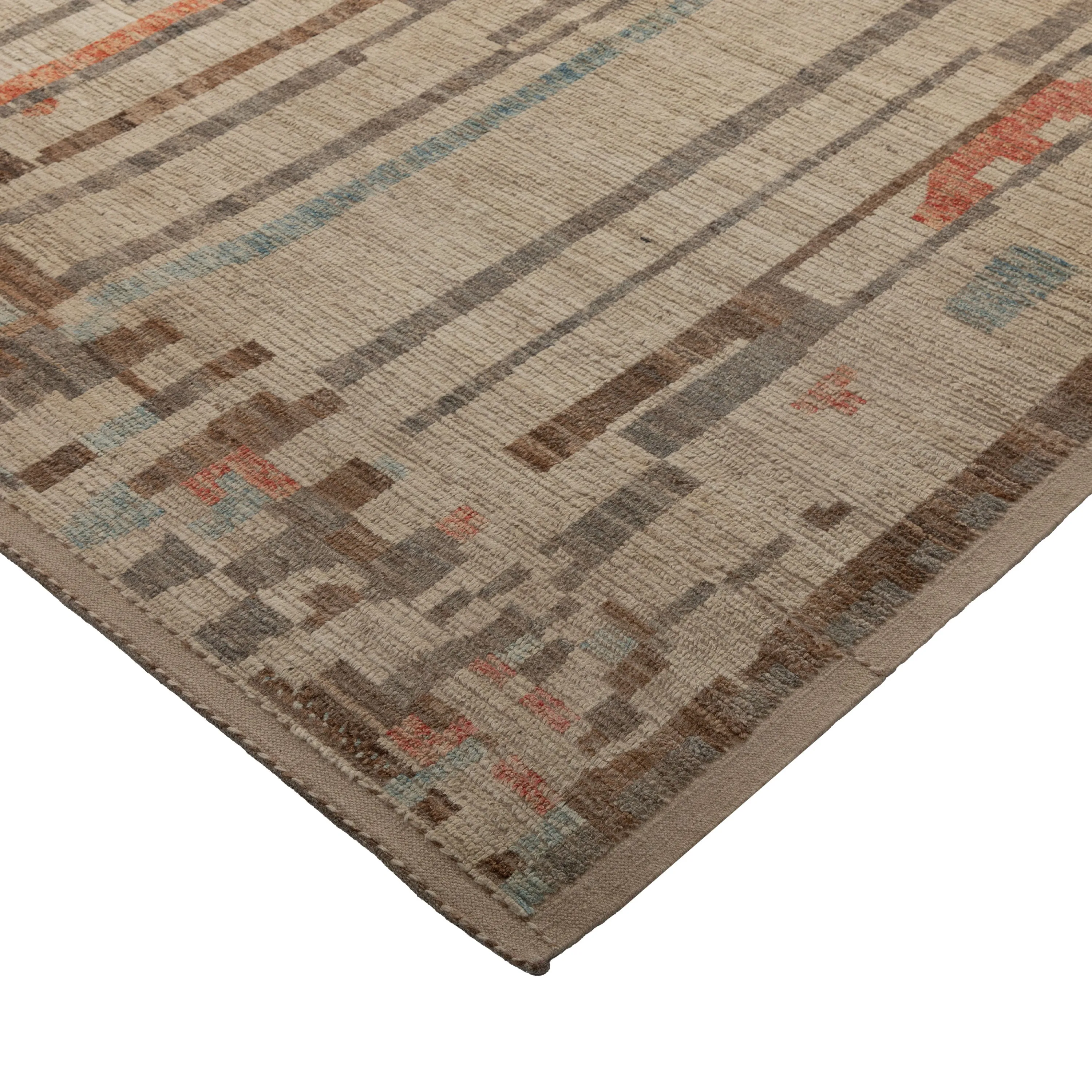 Natural Zameen Transitional Wool Rug - 9'9" x 12'