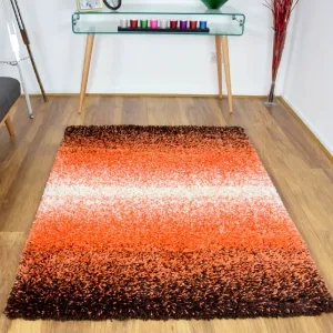 Orange Blend Thick Shaggy Rug - California