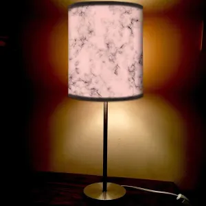 Peach Marble Pastle Night Stand Lamps Modern for Living Room