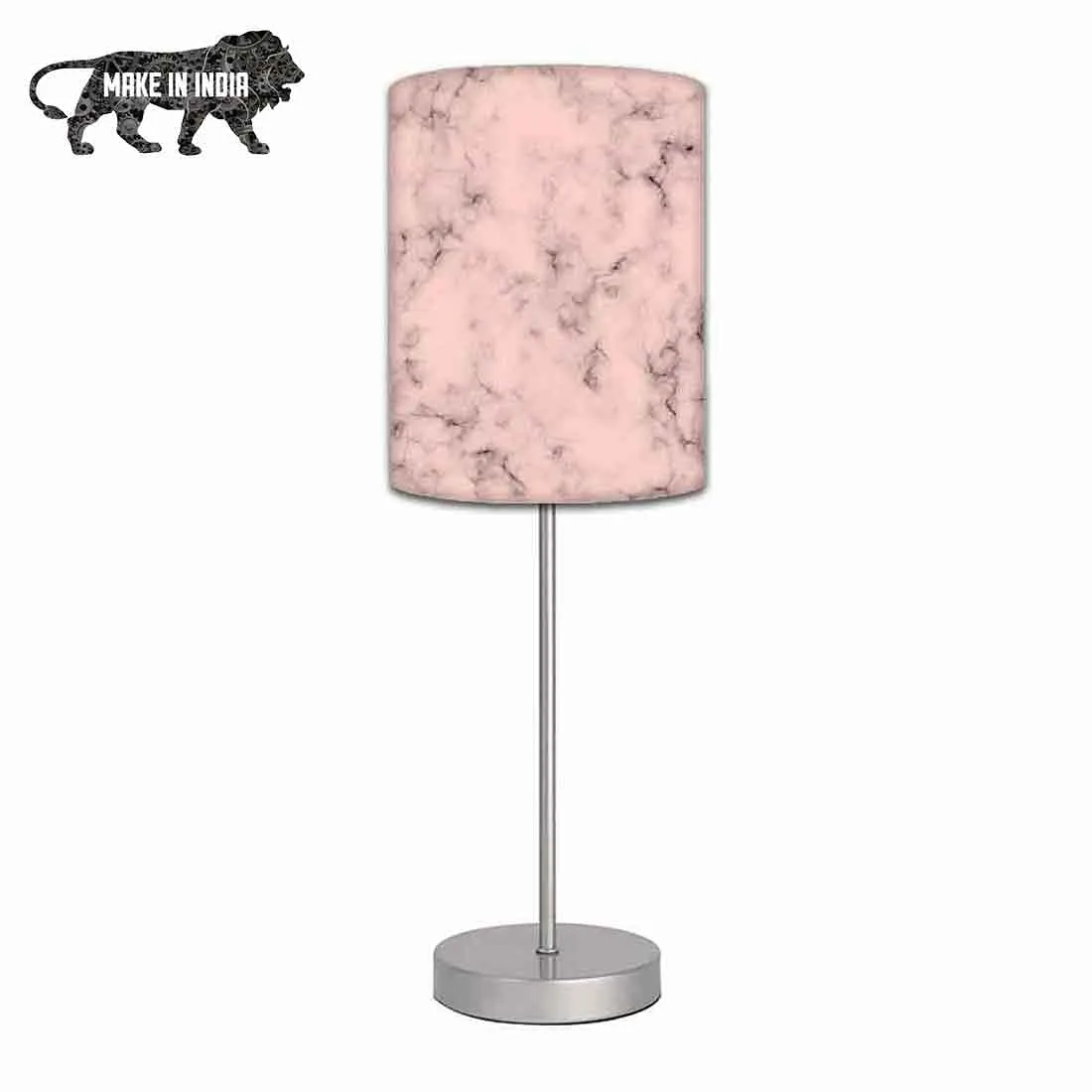 Peach Marble Pastle Night Stand Lamps Modern for Living Room