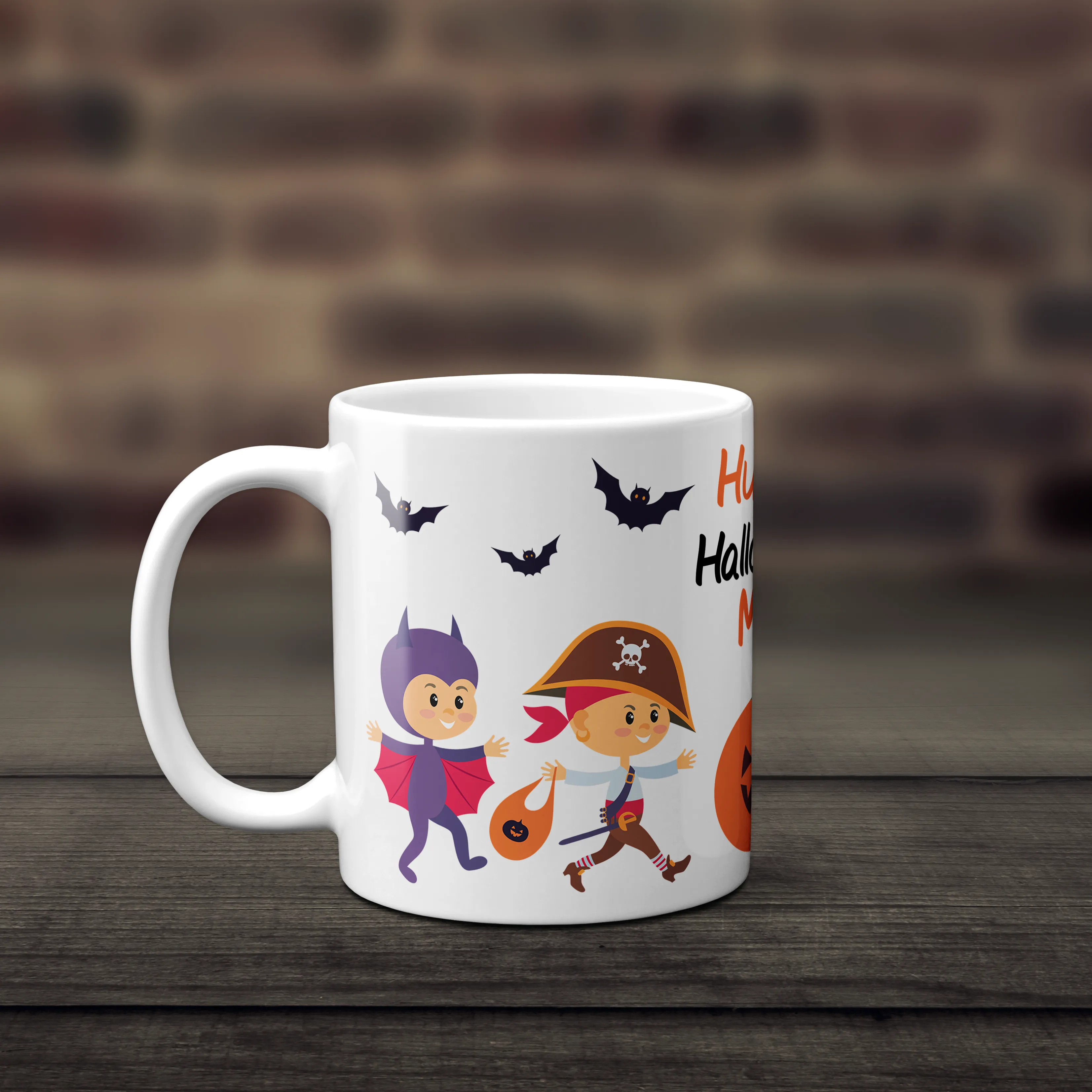 Personalised Halloween Kids Unbreakable Mug