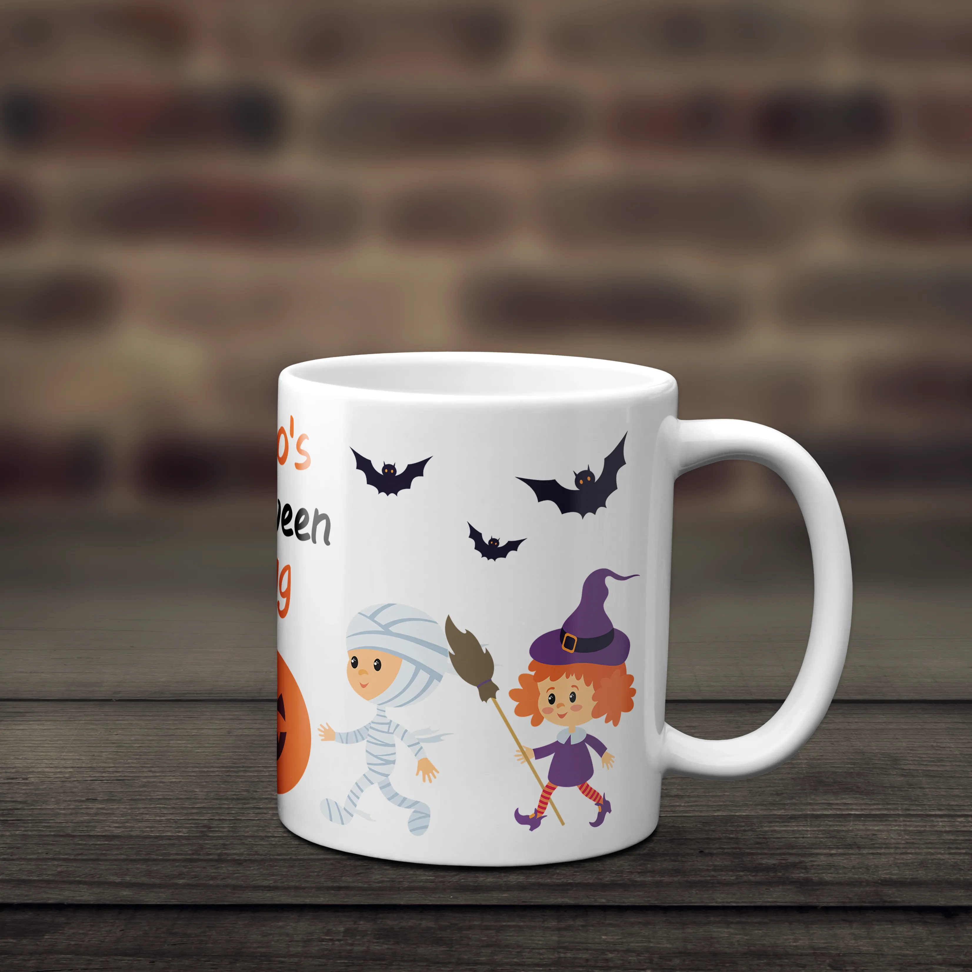 Personalised Halloween Kids Unbreakable Mug