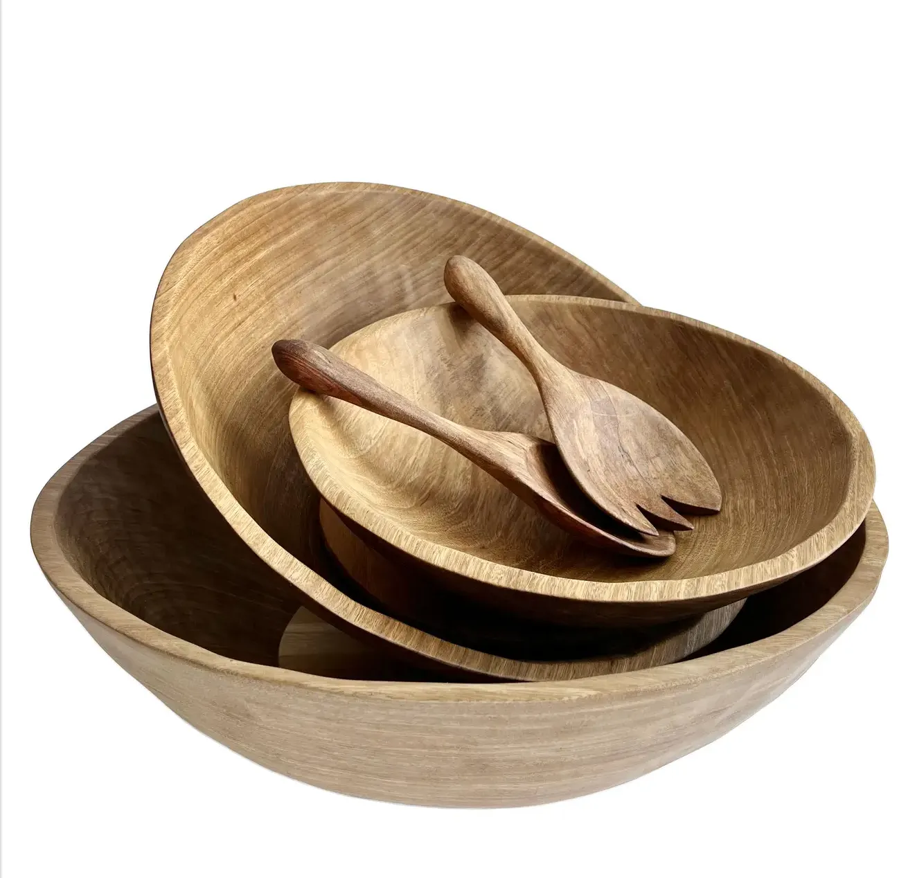 Peruvian Wood Salad Servers