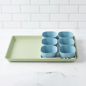 Prep 'N Serve Large Green Tray (18"x 13")