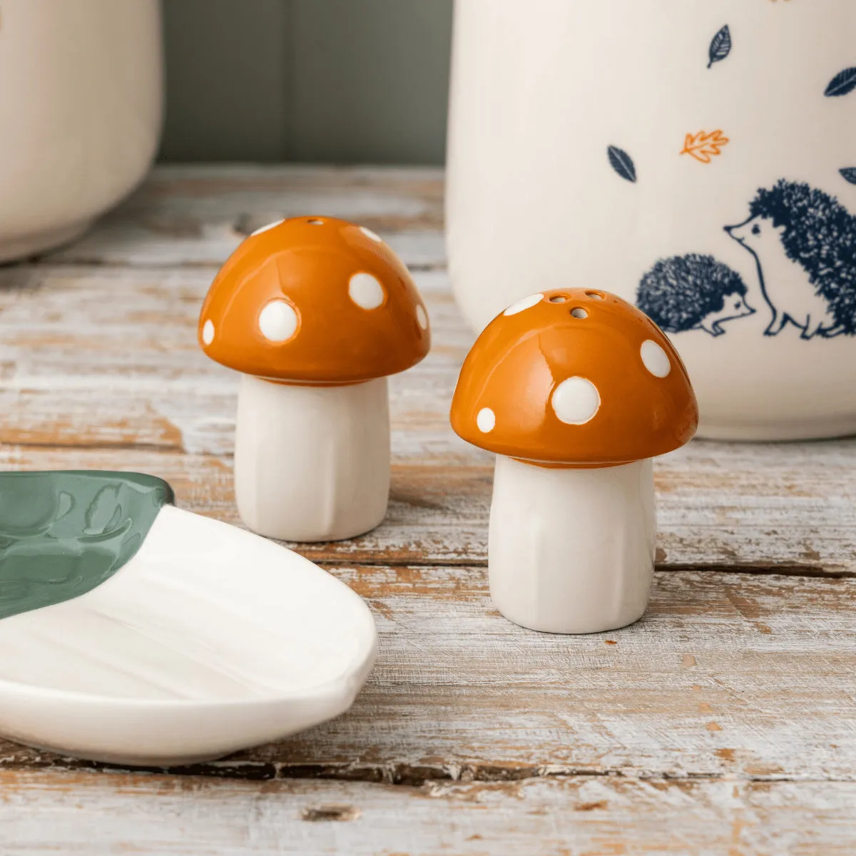 Price & Kensington Woodland Mushroom Salt & Pepper Set