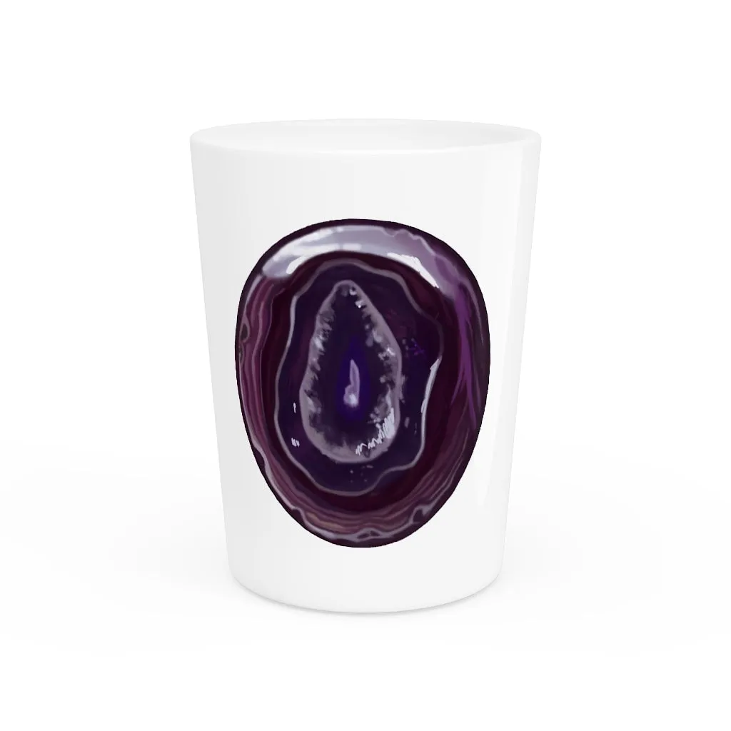 Purple Rock Shot Glass