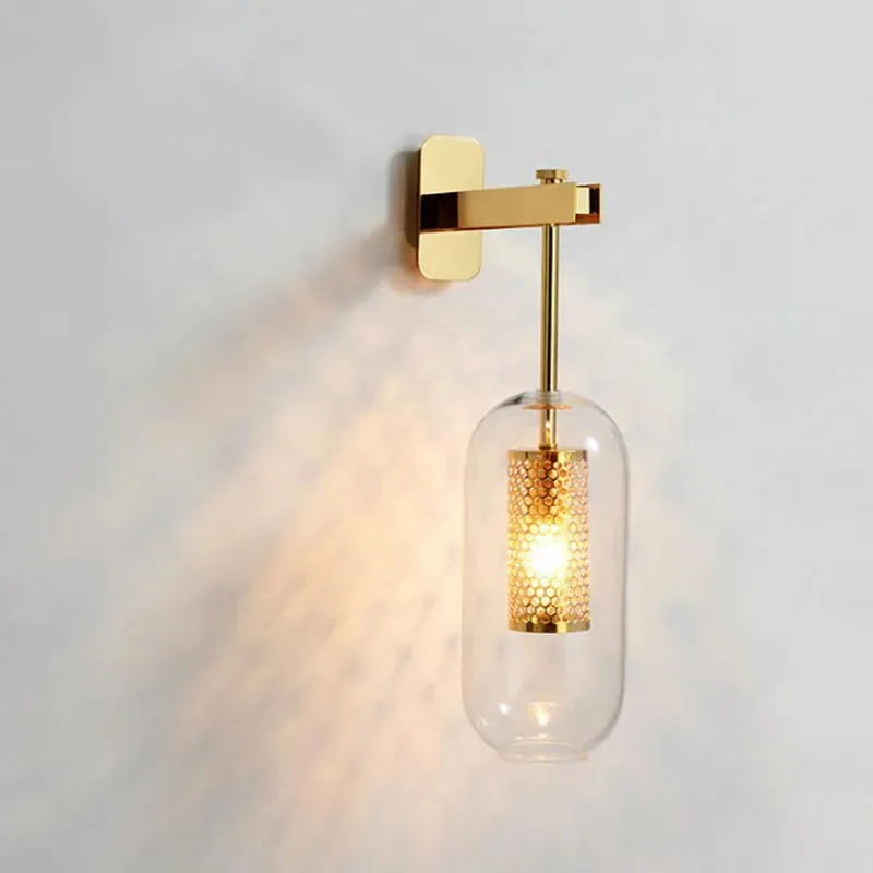 Radiant Glow Post-Modern Glass Wall Sconce