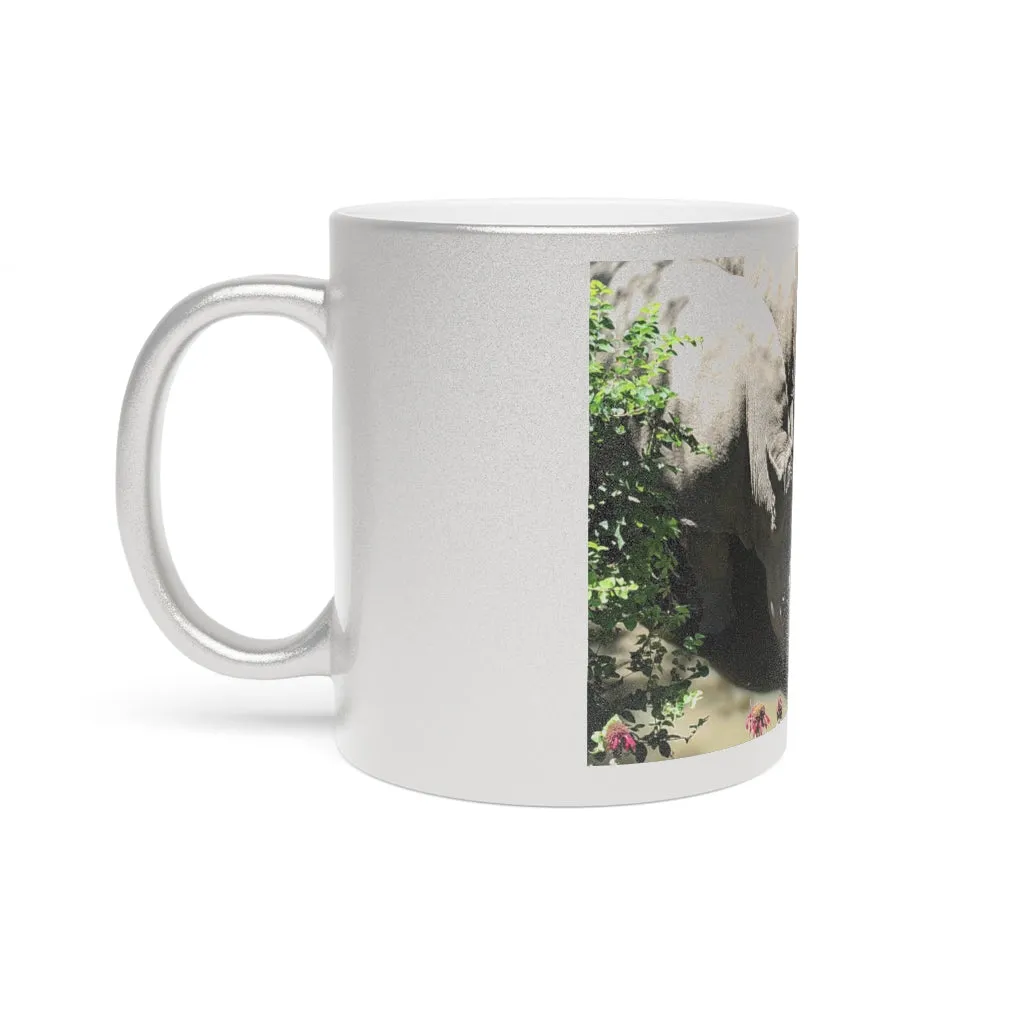 Rhinos Metallic Mug (Silver / Gold)