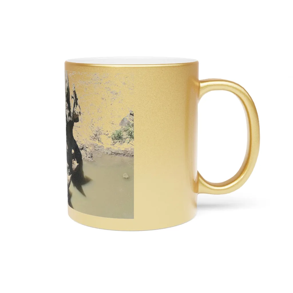 Rhinos Metallic Mug (Silver / Gold)