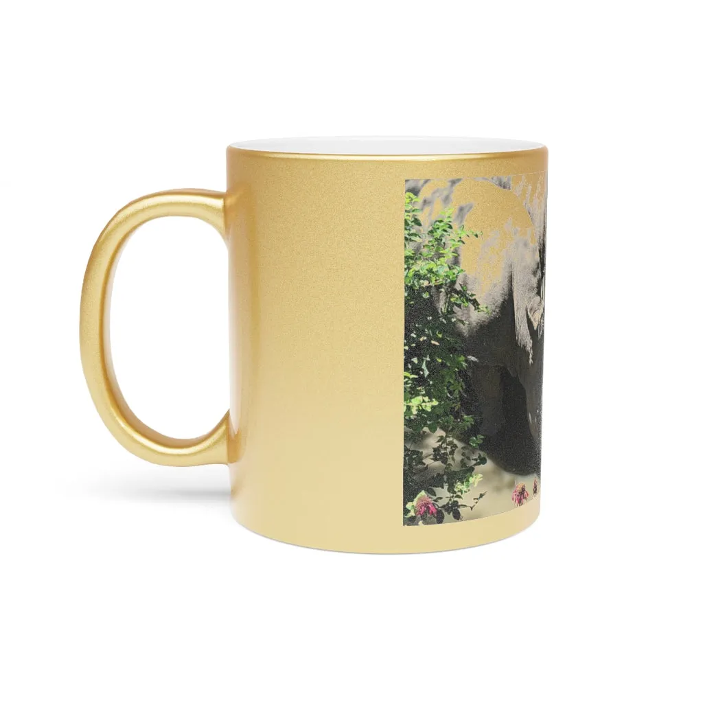 Rhinos Metallic Mug (Silver / Gold)