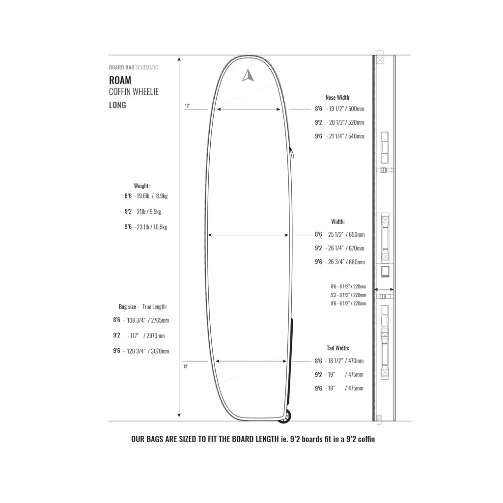 Roam Universal Coffin Wheelie Board Bag