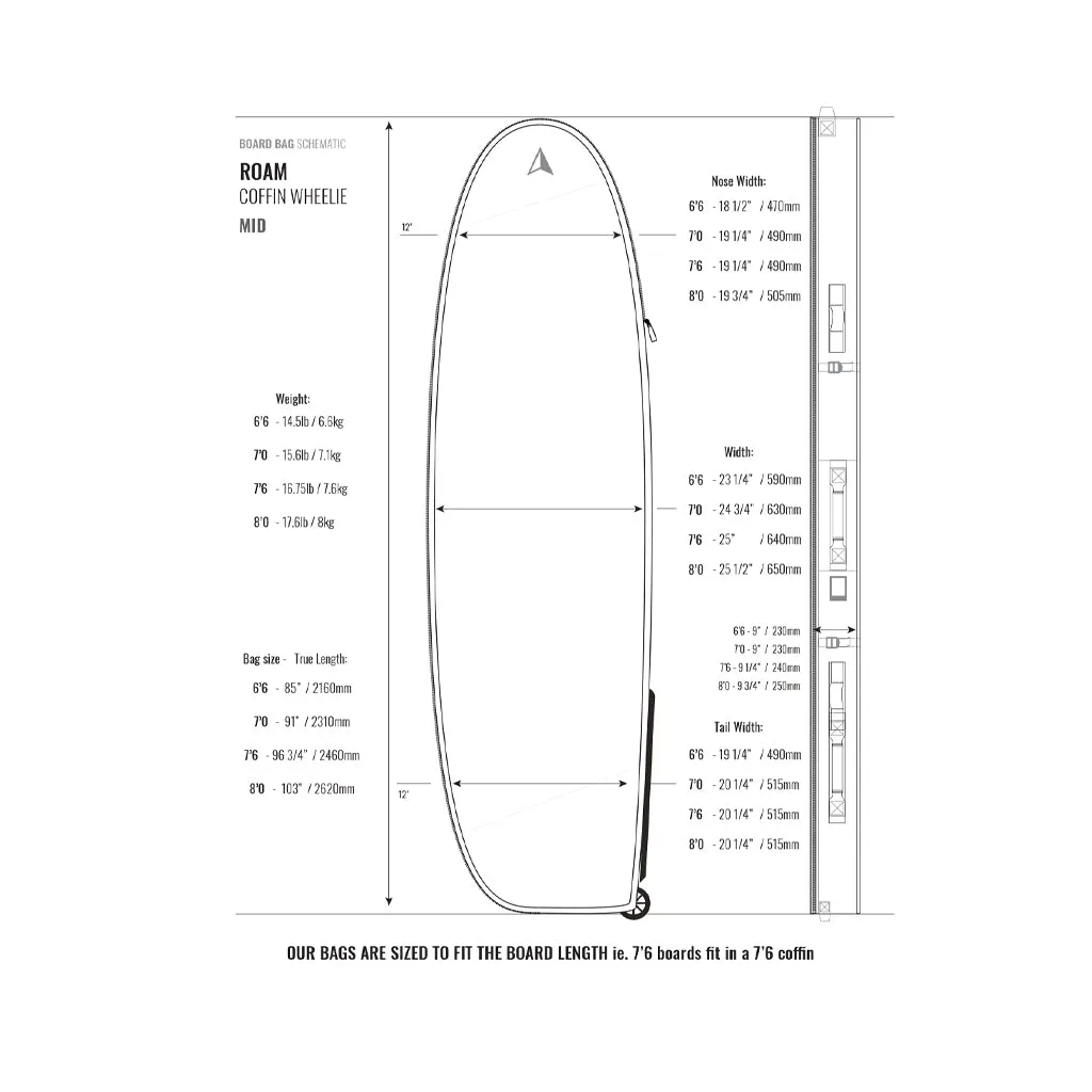 Roam Universal Coffin Wheelie Board Bag