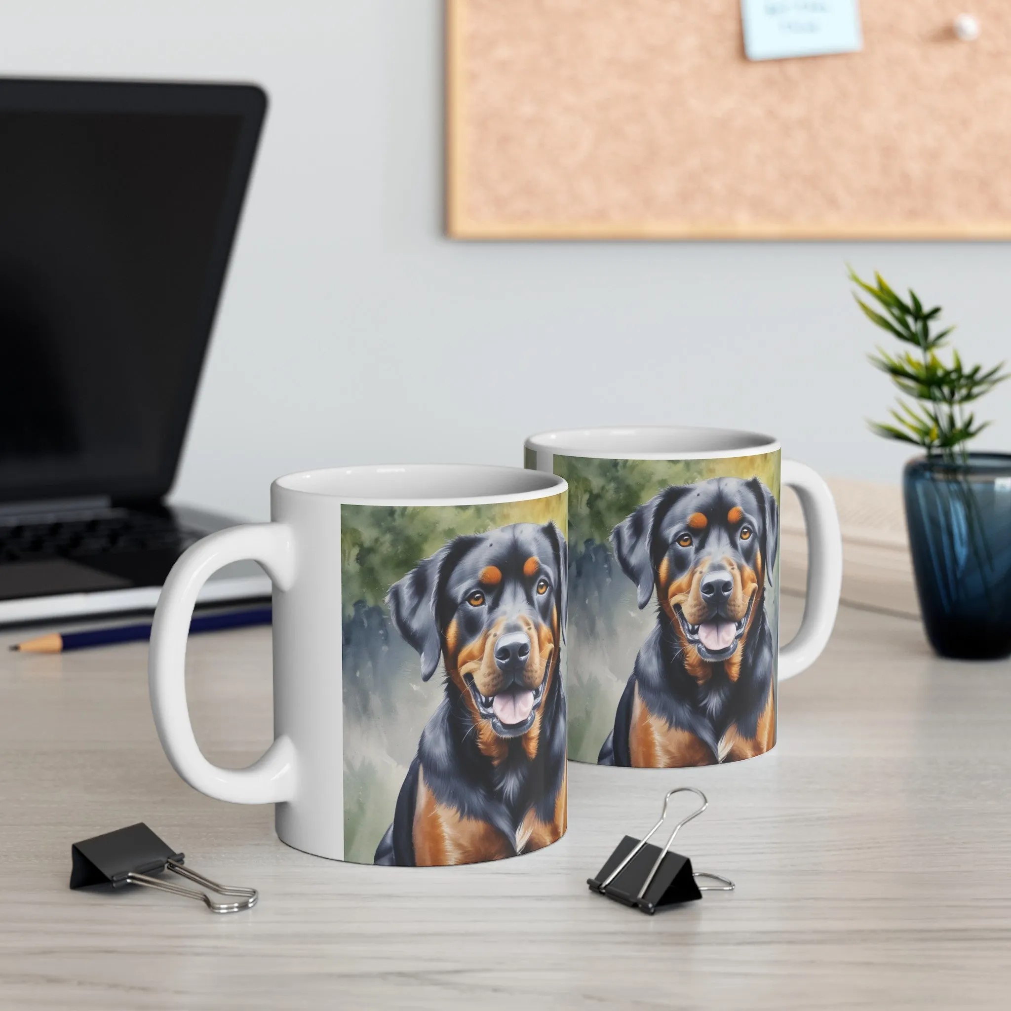 Rottweiler Ceramic Mug, (11oz, 15oz)