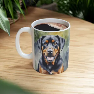 Rottweiler Ceramic Mug, (11oz, 15oz)