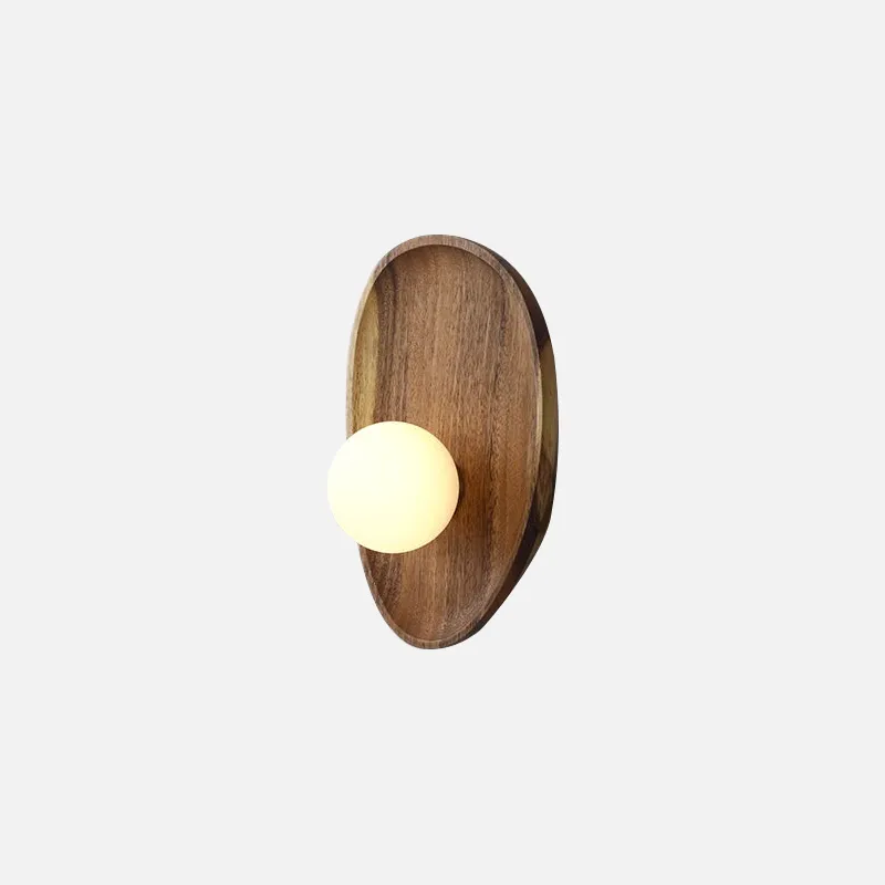 Rustic Glow Wooden Wall Sconce