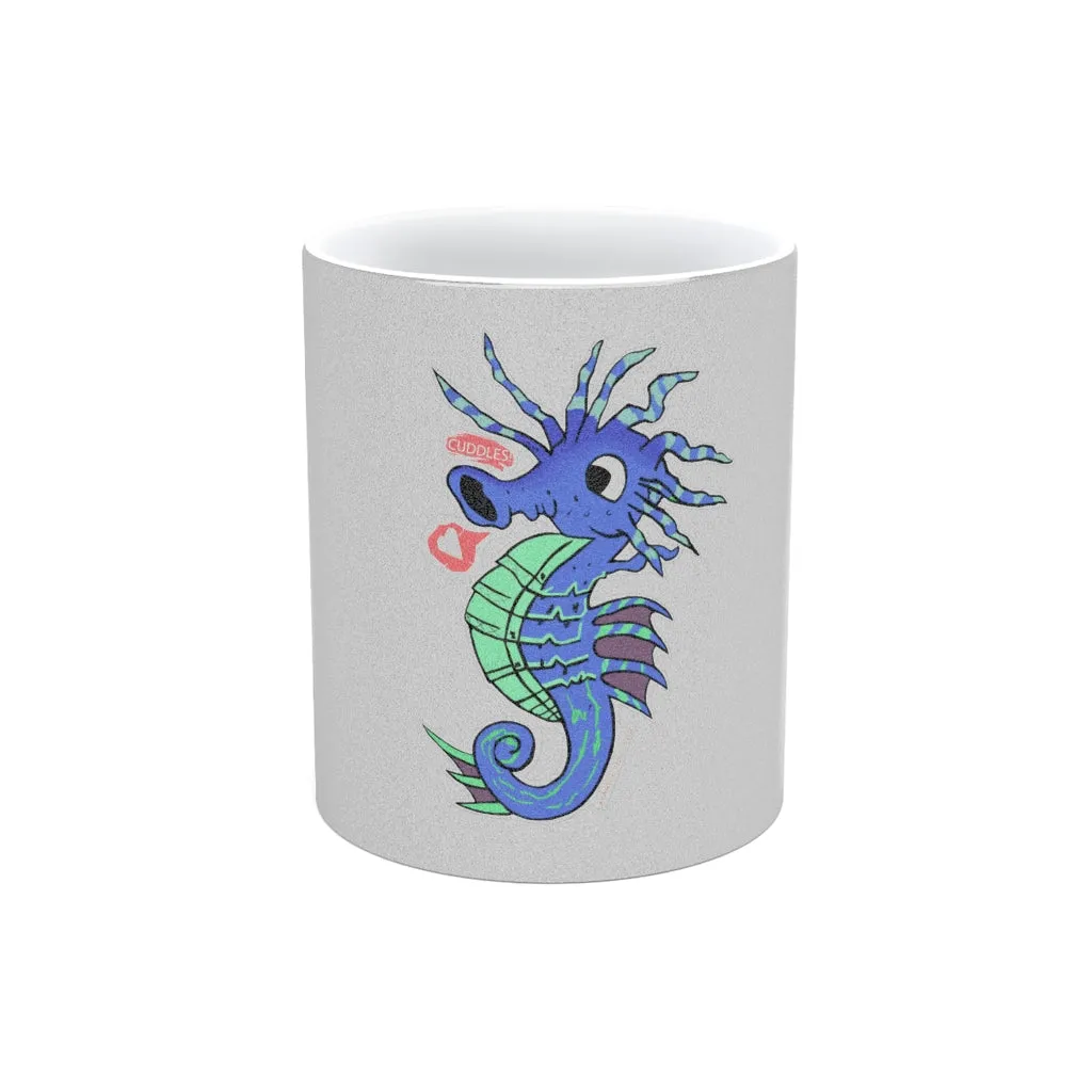 Scribbler's the Seahorse Metallic Mug (Silver / Gold)