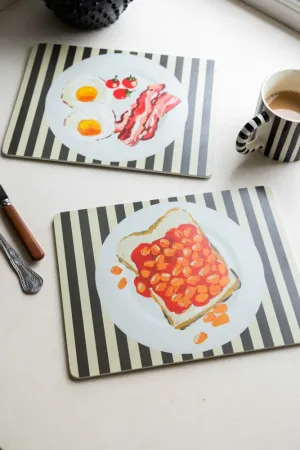 Set Of 2 Breakfast Placemats