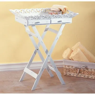 Shabby Chic Tray End Table