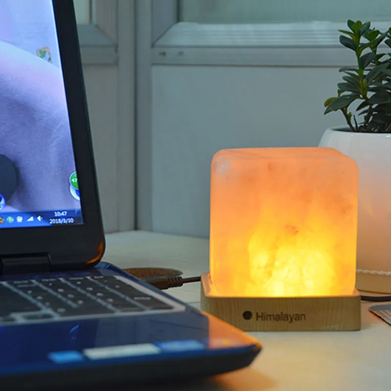 Square Himalayan Salt Lamp