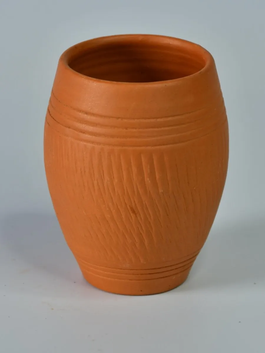 Terracotta Lassi Mug Set: Artisanal Elegance, Functional Design.