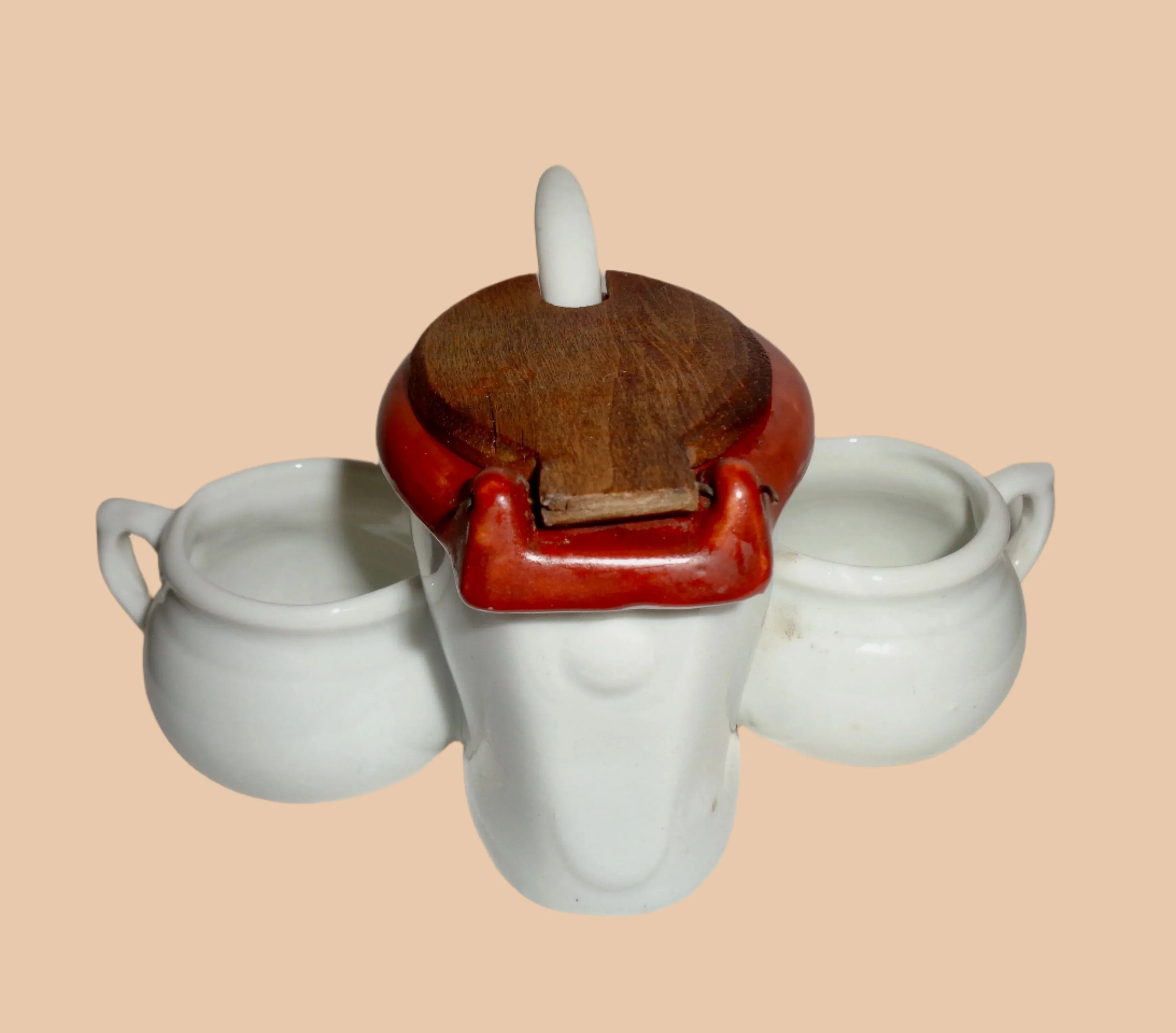 Vintage Blackpool Souvenir Novelty Mini Toilet Themed Cruet Set