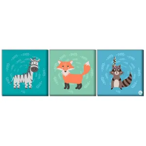 Wall Art Decor Panel For Home - Cute Sweet Baby Animals