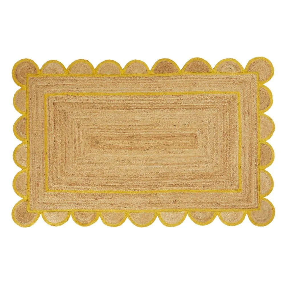 Walton & Co. 180cm Ochre Elsie Jute Rug