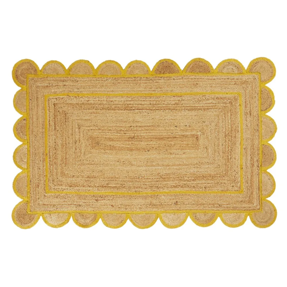 Walton & Co. 180cm Ochre Elsie Jute Rug