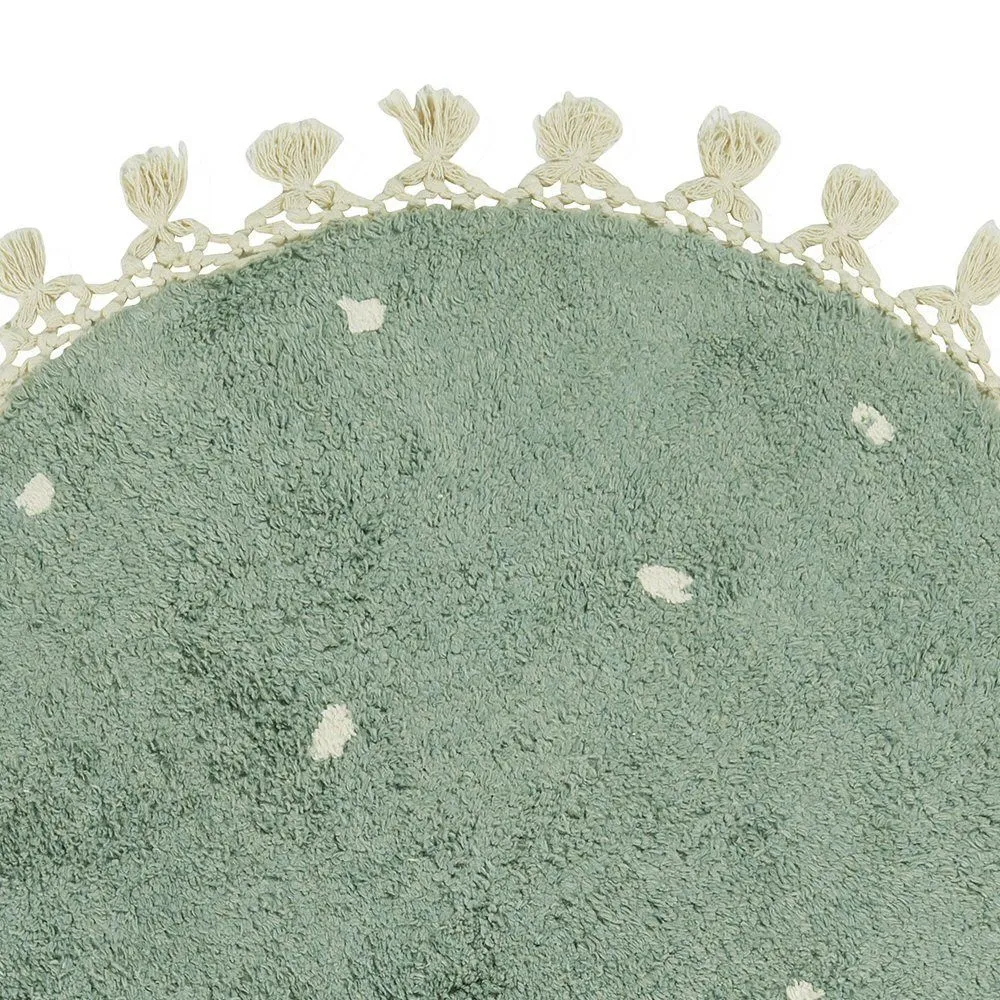 Walton & Co. 70cm Opal Dotty Circular Cotton Rug