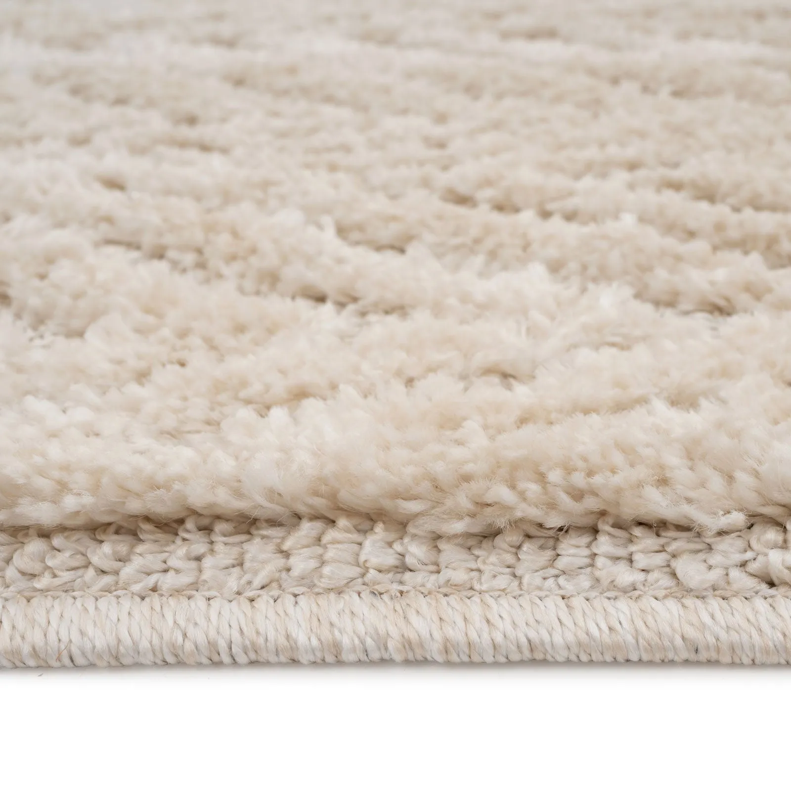 Warm White Chevron Rug - Sula