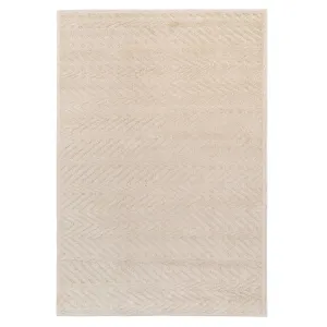 Warm White Chevron Rug - Sula