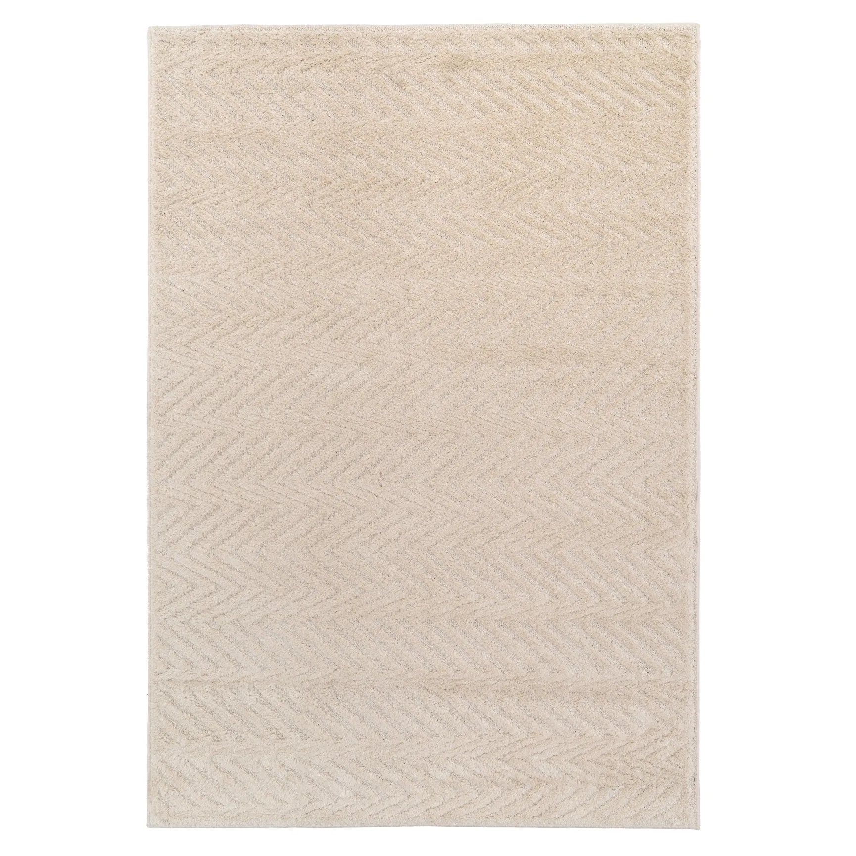 Warm White Chevron Rug - Sula