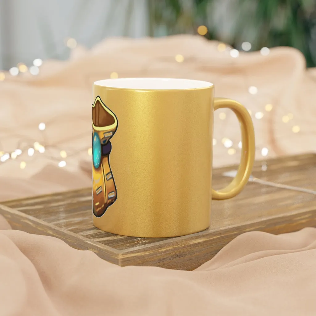 Yellow Bag Metallic Mug (Silver / Gold)