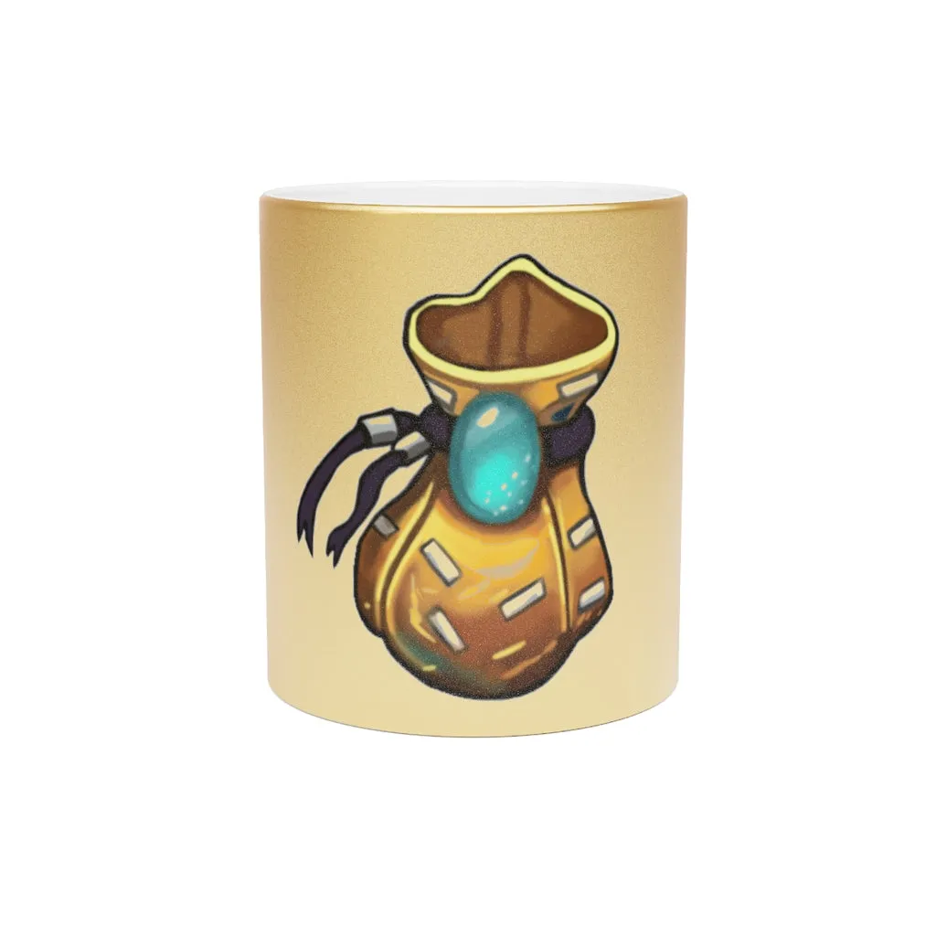 Yellow Bag Metallic Mug (Silver / Gold)