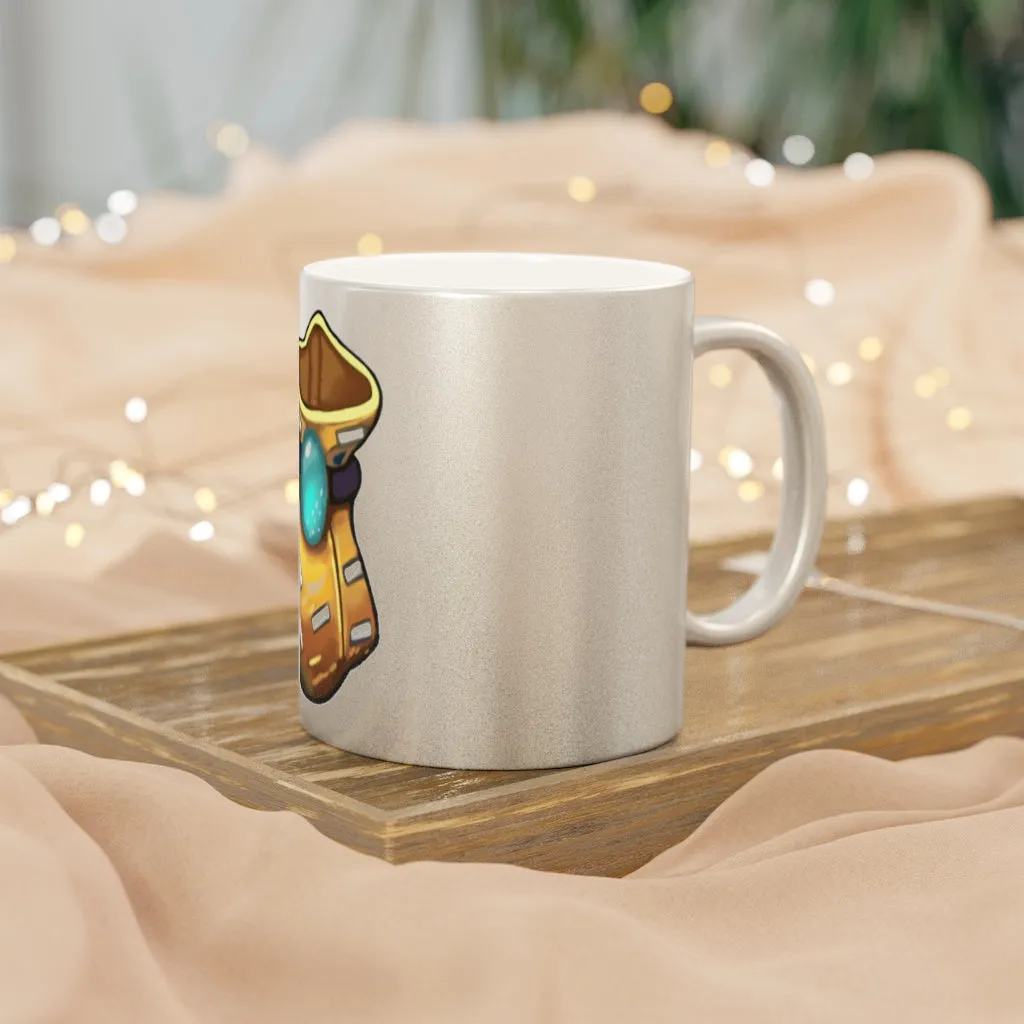 Yellow Bag Metallic Mug (Silver / Gold)