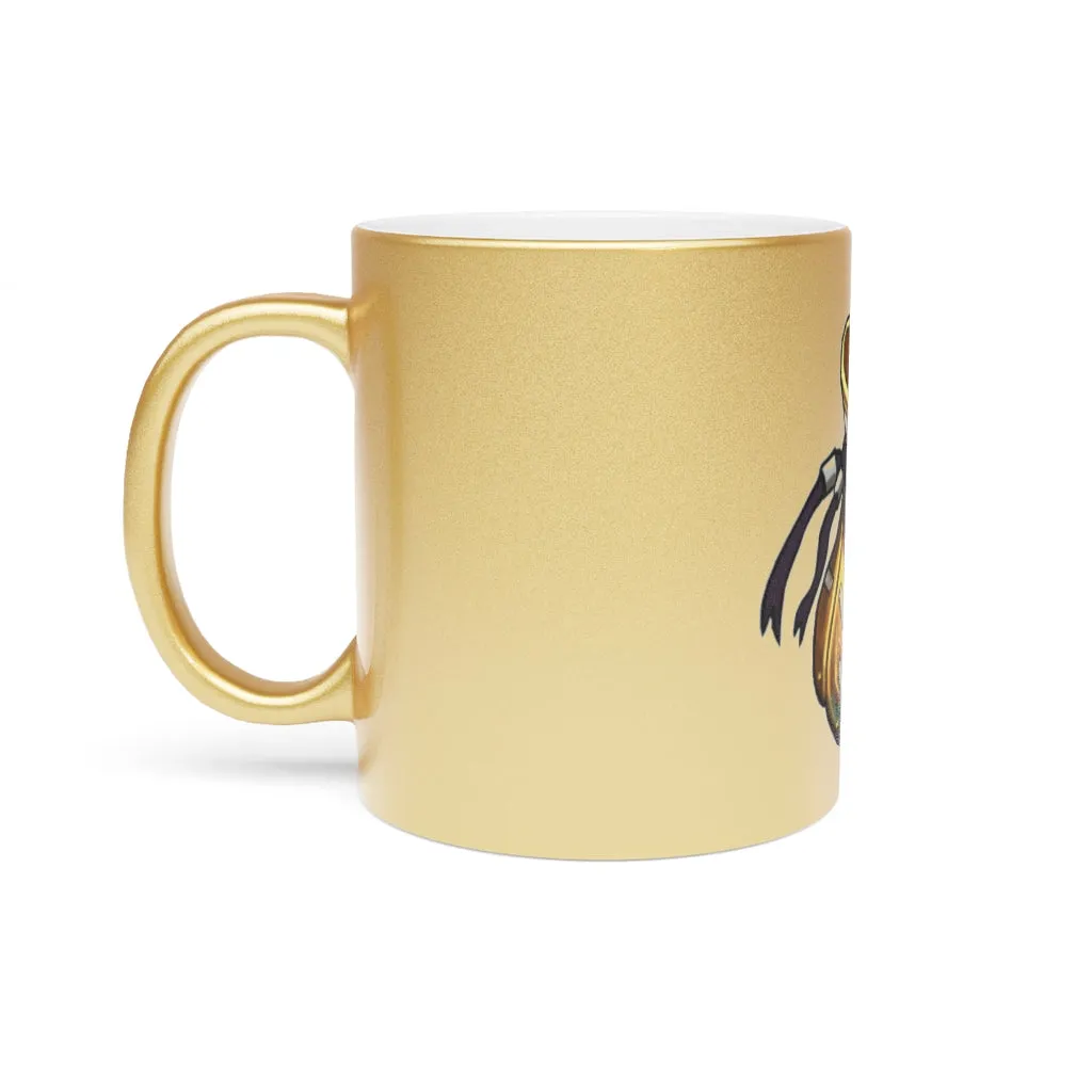 Yellow Bag Metallic Mug (Silver / Gold)