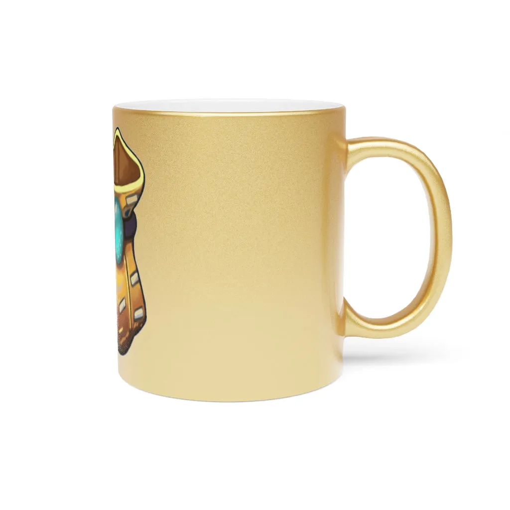 Yellow Bag Metallic Mug (Silver / Gold)