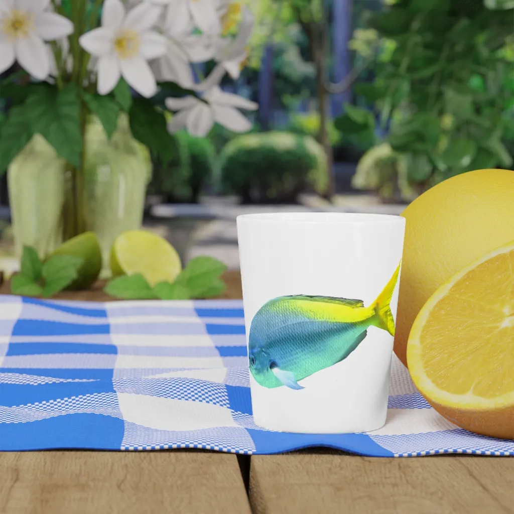 Yellow Blue Fish Shot Glass