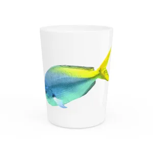 Yellow Blue Fish Shot Glass